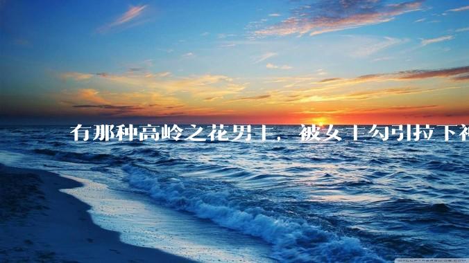 有那种高岭之花男主，被女主勾引拉下神坛的文吗？